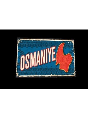 Hayat Poster Osmaniye Şehir Posterleri Retro Ahşap Poster