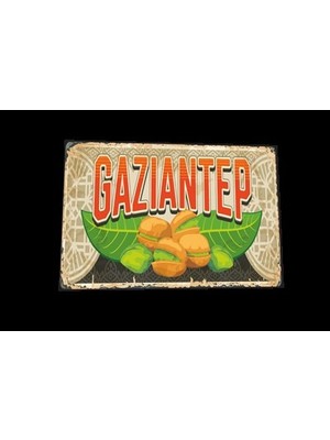 Hayat Poster Gaziantep Şehir Posterleri Retro Ahşap Poster
