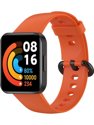 Furenfa Xiaomi Mi Watch Lite Kordon Akıllı Saat Bileklik Kordonu Silikon Kayış Kordon