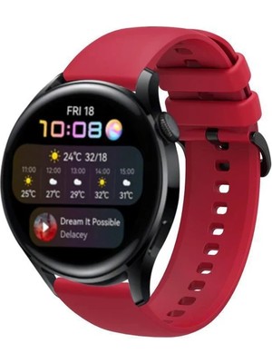 Basias Huawei Watch Gt2 / Gt2 Pro / Gt3 / Gt3 Pro 46MM  Uyumlu Termoplastik Silikon Kordon