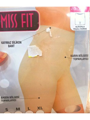 Miss Fit Miss Fit Lazer Kesim Kısa Korse