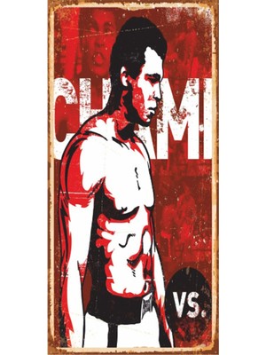 Hayat Poster Muhammet Ali (10 cm x 20 Cm) Mini Retro Ahşap Poster