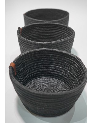 MaVaux Jüt Hasır Sepet Takımı el Dokuma Çok Amaçlı Sepet Banyo ve Mutfak Organizeri