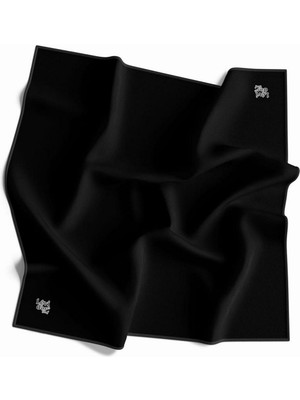 Levidor Düz Desen Trend Polyester Twill (Tivil) Eşarp Siyah