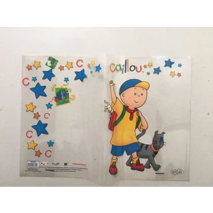 Caillou Hazır Defter ve Kitap Kabı A5 5 Adet