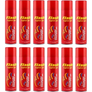 12 Adet Flash Çakmak Gazı 270 ml