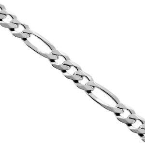 Therapy Aksesuar 4mm Figaro Model Gümüş Zincir Kolye