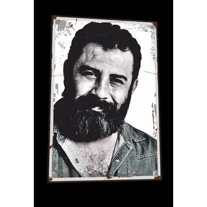 Hayat Poster Ahmet Kaya Kod Adı Bahtiyar Retro Ahşap Poster 828