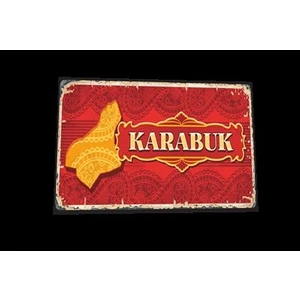 Hayat Poster Karabük Şehir Posterleri Retro Ahşap Poster