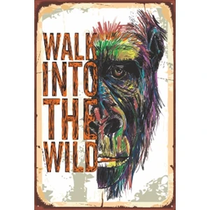 Hayat Poster Doğaya Dön Retro Ahşap Poster 20X30 cm