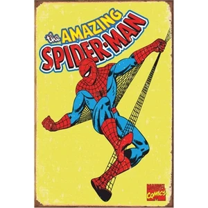 Hayat Poster Spiderman Marvel Retro Vintage Ahşap Poster