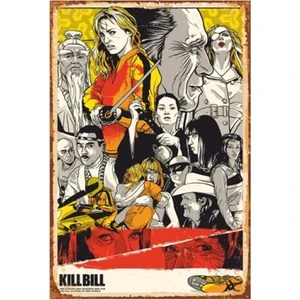 Hayat Poster Kill Bill Sinema Retro Vintage Ahşap Poster