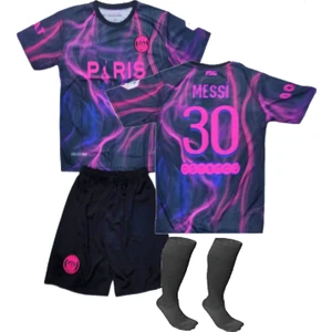 Çocuk Messi Futbol Forması + Şort + Çorap