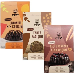 Cey Natural Glutensiz Ekmek ve Kek Mucize Karışımlar Seti 830 gr