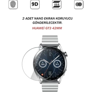 Huawei Watch GT3(42MM) Uyumlu (2 Adet) Ekran Koruyucu Jelatin Nano