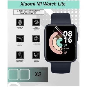 Xiaomi Mi Watch Lite Uyumlu (2 Adet) Ekran Koruyucu Nano Jelatin