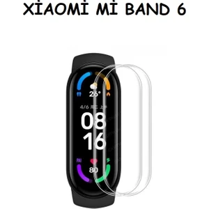 Xiaomi Mi  Band 6 Uyumlu (2 Adet) Ekran Koruyucu Nano Jelatin