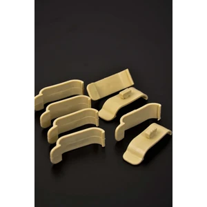 Safir Ev Zebra-Stor Perde Pratik Kornişe Takma Aparatı Kırılmaz 20 Adet Takmatik Geniş Kasalar Için 4,5 cm Esnek ve Dayanıklı