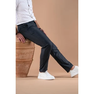Beli Lastikli Regular Fit Ekoseli Kışlık Kumaş Pantolon