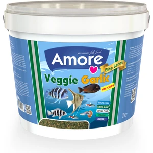 Veggie Garlic Pro Chips 2400G Algae Clear Immune Protect Crisps Kova Akvaryum Balık Yemi
