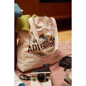 Baskılı Körüklü Bez Çanta Adventure