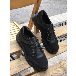 Hakiki Deri Spor Model Ipli Ortopedik Erkek Kışlık Ayakkabı