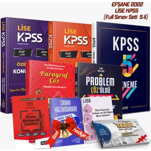 Liyakat Yayınları 2023 Lise Kpss 5 Li Ful Set + Konu Anlatımı + Soru Bankası + Paragraf + Problematik + 5 Deneme