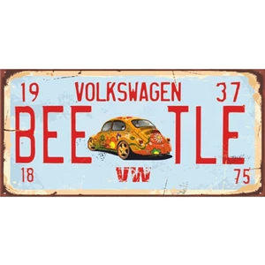 Hayat Poster Vosvos Tabela (10 cm x 20 Cm) Mini Retro Ahşap Poster