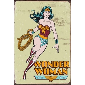 Hayat Poster Wonder Woman Marvel Retro Vintage Ahşap Poster