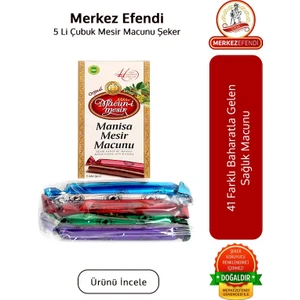 Merkez Efendi Mesir Macunu Şeker 5 Li Çubuk