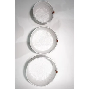 Jüt Hasır Sepet Takımı el Dokuma Çok Amaçlı Sepet Banyo ve Mutfak Organizeri