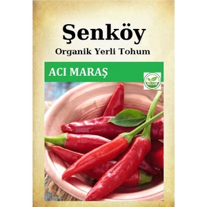 Yerli Maraş Acı Biber Tohumu Doğal Ata Yağlık Kurutmalık  Biber Tohumu Pakette 5 gr 7500 Ad.