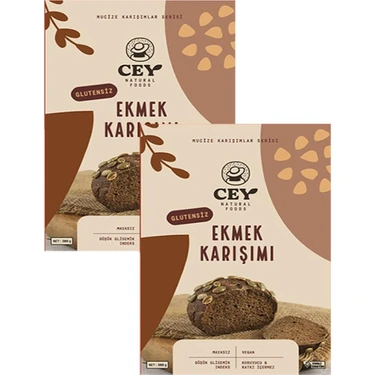 Cey Natural Glutensiz Ekmek Karışımı 2 x 300