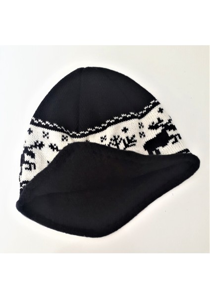 Içi Polarlı Kulaklı Siyah Bere Kulaklı Bere modelleri