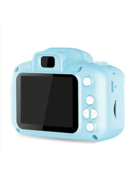 Unisex Çocuk Mavi Mini 1080P Hd Kamera Için Dijital Fotoğraf Makinesi
