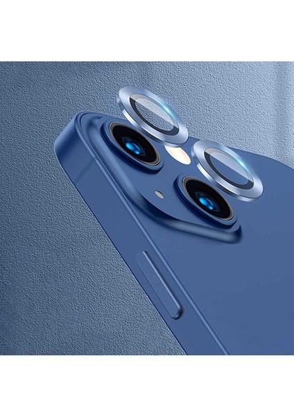Iphone 13/13 Mini Uyumlu Alüminyum Alaşım 3D Kamera Lens Koruyucu Sierra Mavi [2'li Set]