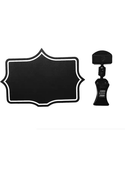 Mini Mandallı Yaz / Sil Siyah Yıldız Şekilli Tutar Etiketi 10'lu Paket modelleri