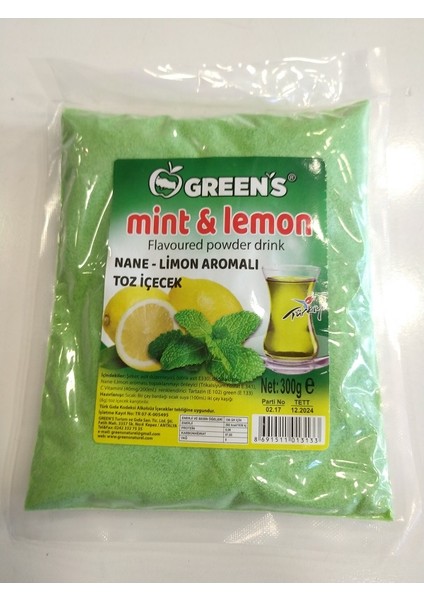 Nane Limon Aromalı Toz İçeçek