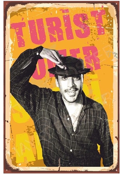 Sadri Alışık Turist Ömer Yeşilçam Retro Ahşap Poster fiyatları