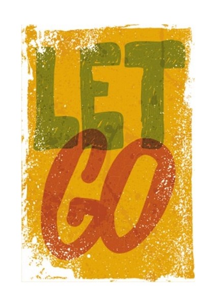 Let Go Retro Vintage Ahşap Poster