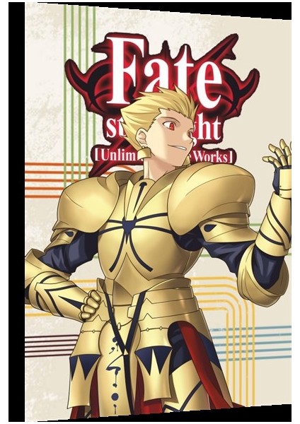 Gilgamesh Fate Zero Anime Retro Ahşap Poster