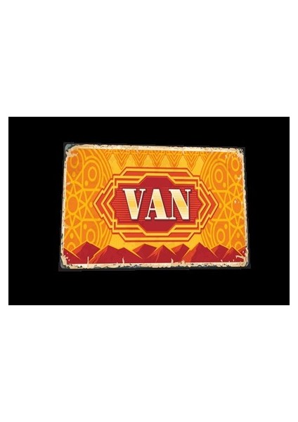 Van Şehir Posterleri Retro Ahşap Poster fiyatları