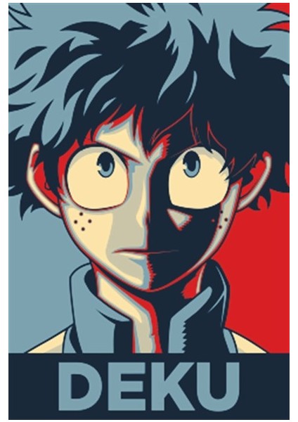 Deku Hope Anime Retro Ahşap Poster 730