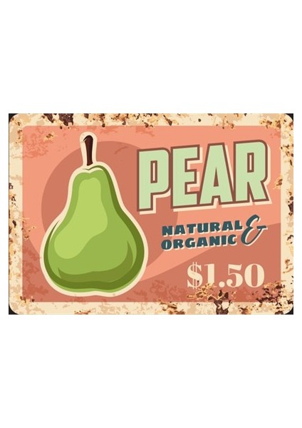 Armut Mutfak Posterleri- 13 Retro Ahşap Poster fiyatları