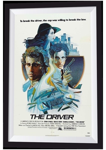 Hayat Poster The Driver Film Sinema Afişi Çerçeve Görünümlü Retro Ahşap Poster