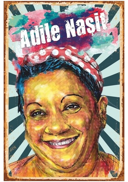 Adile Naşit Yeşilçam Retro Vintage Ahşap Poster fiyatları