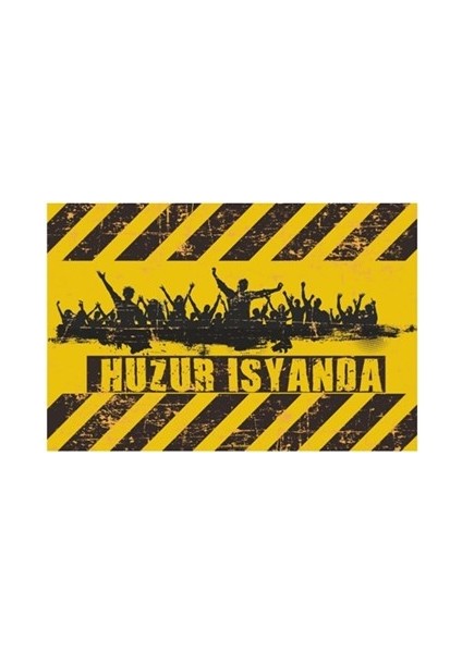 Huzur Isyanda Retro Vintage Ahşap Poster