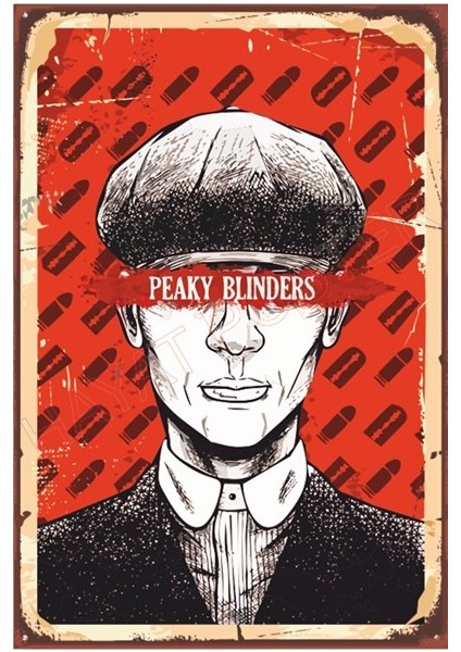 Peaky Blinders Thomas Retro Ahşap Poster