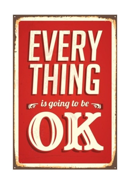 Every Thing Retro Vintage Ahşap Poster