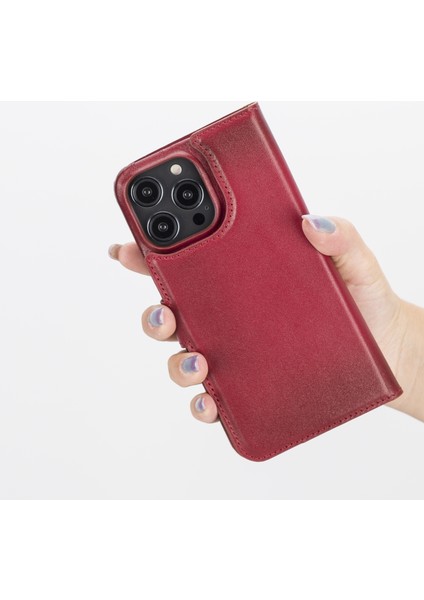 Apple iPhone 14 Pro Max Florence Deri Cüzdan Telefon Kılıfı